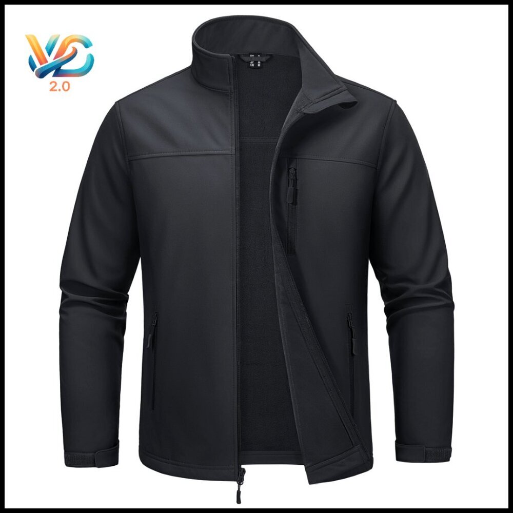 Men's‎ Lightweight Fleece Lined Waterproof Windbreaker Jacket for Hiking